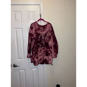 A book a day keeps reality away Plus Size Maroon French Terry Sweatshirt